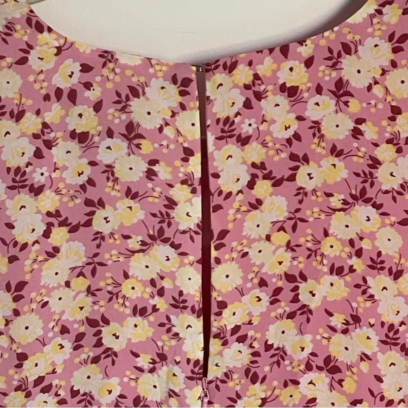 New! Ann Taylor Pink/Yellow Floral Fit & Flare Dress nwt 28398 - Picture 10 of 15